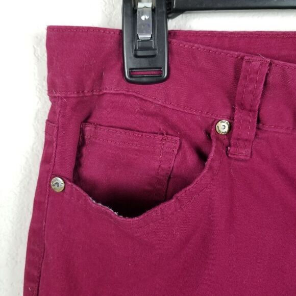 Red Camel 5-Pocket Plum Colored Skinny Jeans - Picture 4 of 7